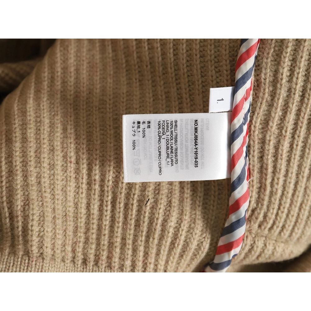 Thom Browne Heavy Wool Jacket TSK1,Thom Browne Jacket,Jacket,APPAREL