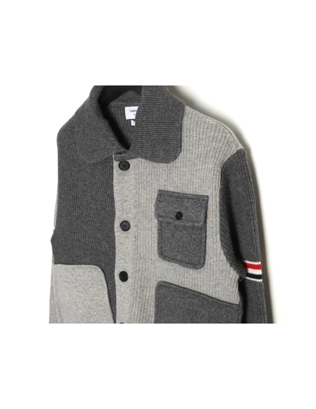 Thom Browne Heavy Wool Jacket,Thom Browne Jacket,Jacket,APPAREL