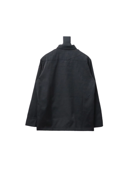 Fendi FF print longsleeved shirt jacket,Fendi Jacket,Jacket,APPAREL