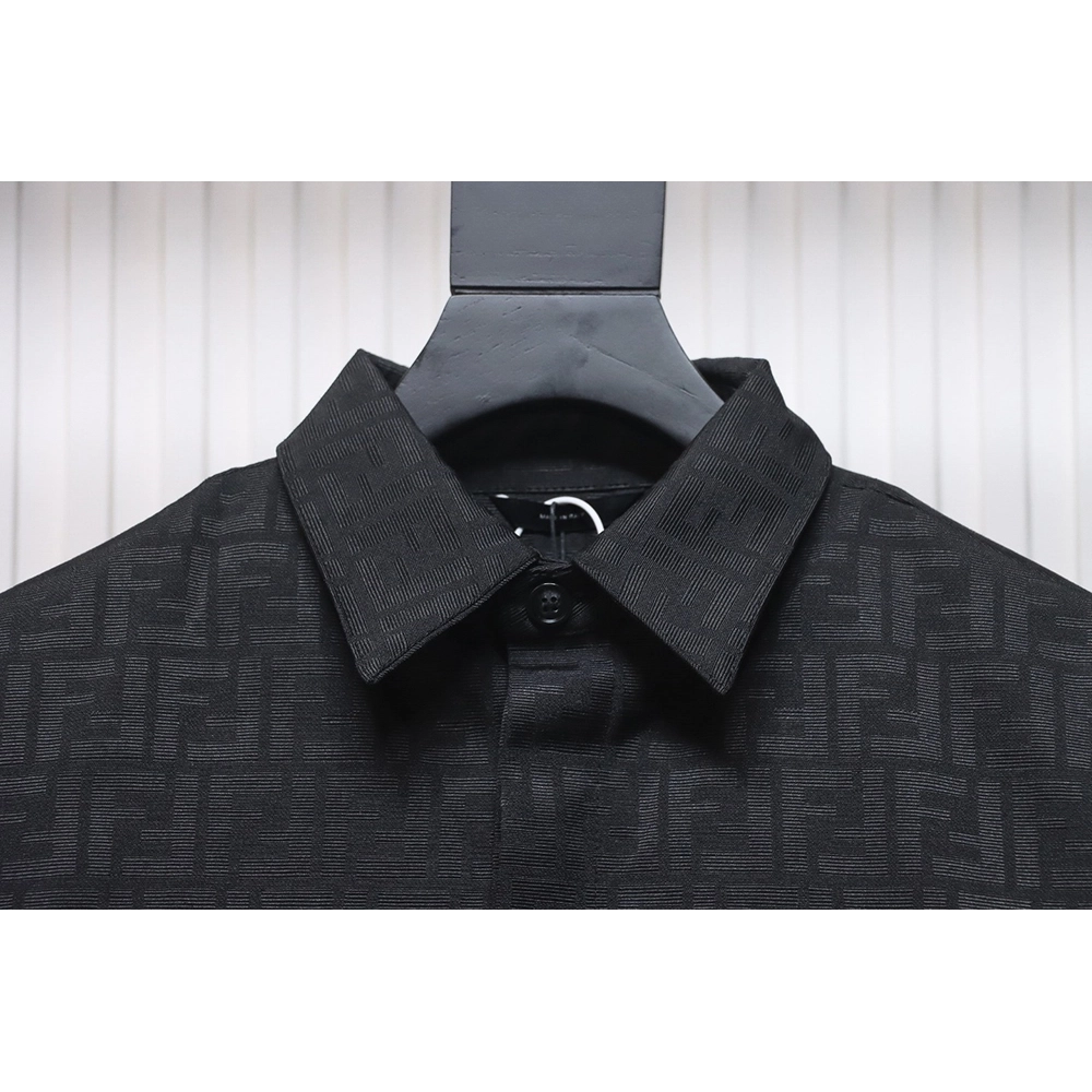 Fendi FF print longsleeved shirt jacket,Fendi Jacket,Jacket,APPAREL