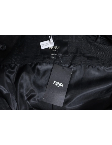 Fendi FF print longsleeved shirt jacket,Fendi Jacket,Jacket,APPAREL
