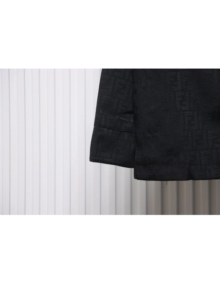 Fendi FF print longsleeved shirt jacket,Fendi Jacket,Jacket,APPAREL