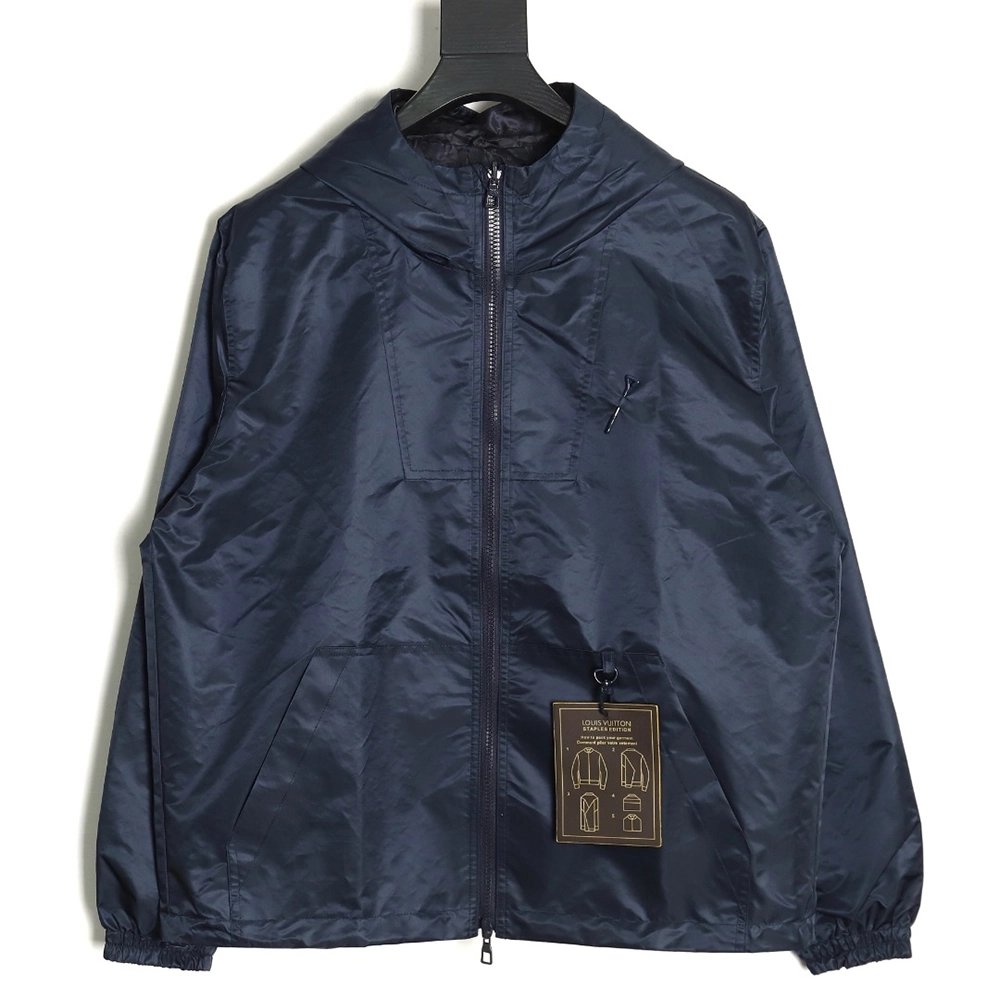 Louis Vuitton Doublesided Jacket with Jacquard Pattern TSK1,Louis Vuitton Jacket,Jacket,APPAREL