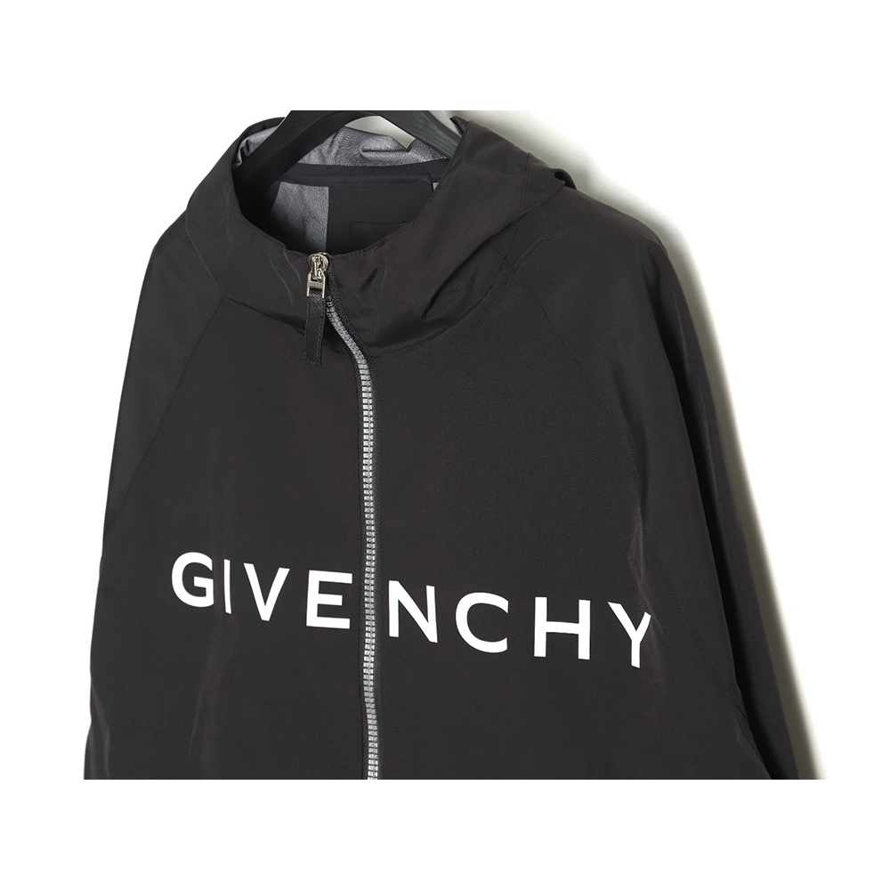 Givenchy Logo Zipup Hooded Jacket TSK1,Givenchy Jacket,Jacket,APPAREL