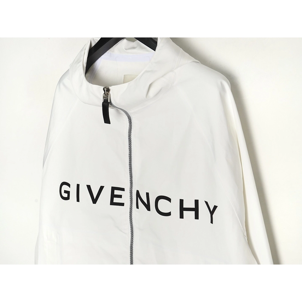 Givenchy Logo Zipup Hooded Jacket,Givenchy Jacket,Jacket,APPAREL