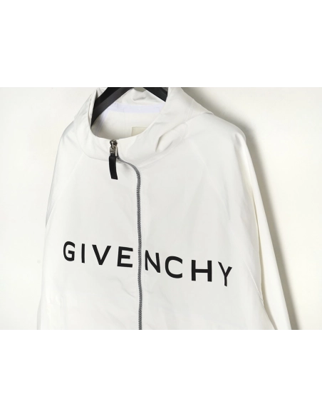 Givenchy Logo Zipup Hooded Jacket,Givenchy Jacket,Jacket,APPAREL