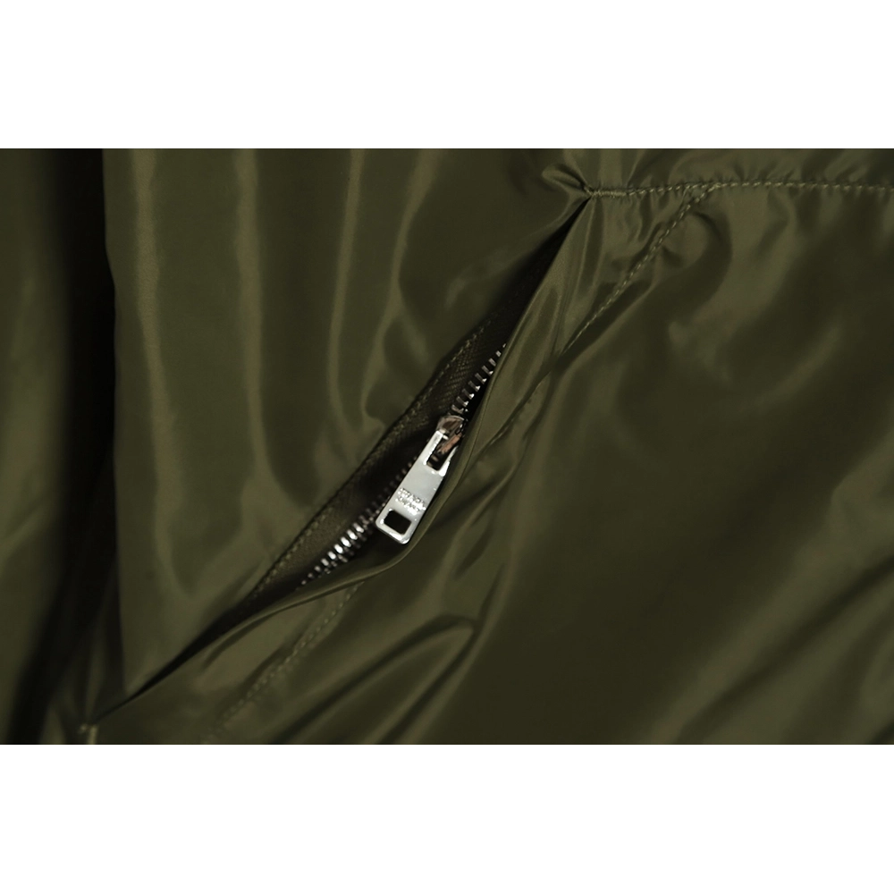 PRADA PRD 23SS nylon triangle logo hooded light jacket jacket,Prada Jacket,Jacket,APPAREL