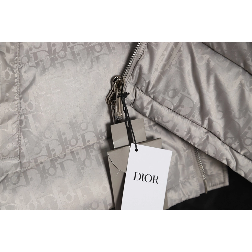 Dior 20FW all over printed dark pattern presbyopic down jacket,Dior Jacket,Jacket,APPAREL