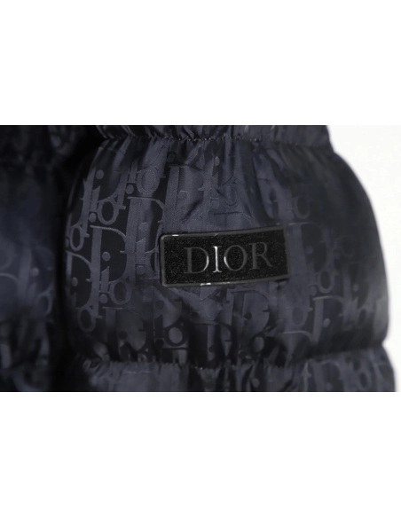 Dior 20FW all over printed dark pattern presbyopic down jacket,Dior Jacket,Jacket,APPAREL