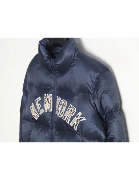 KITH MLB joint python pattern embroidered letter down jacket,MLB Jacket,Jacket,APPAREL