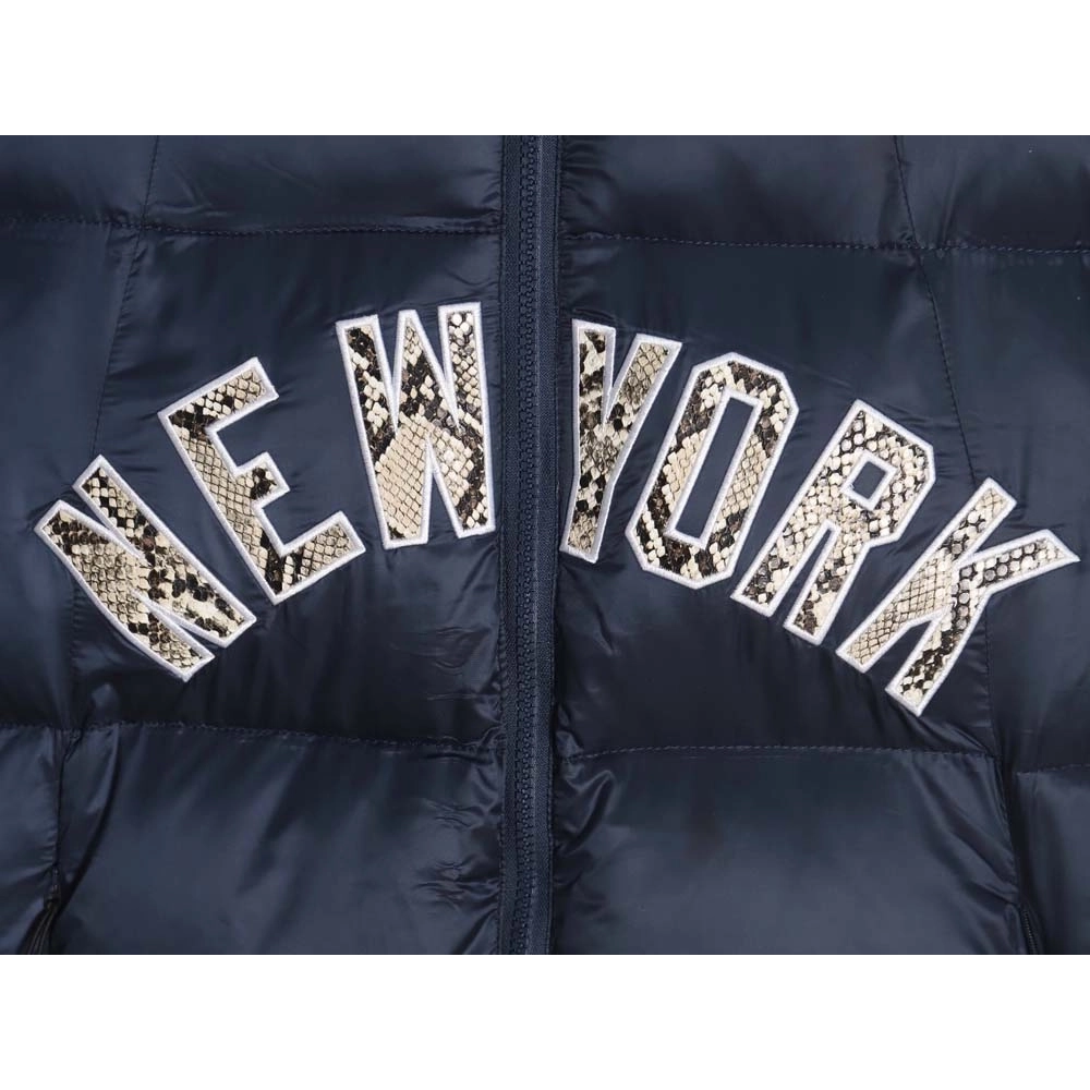 KITH MLB joint python pattern embroidered letter down jacket,MLB Jacket,Jacket,APPAREL
