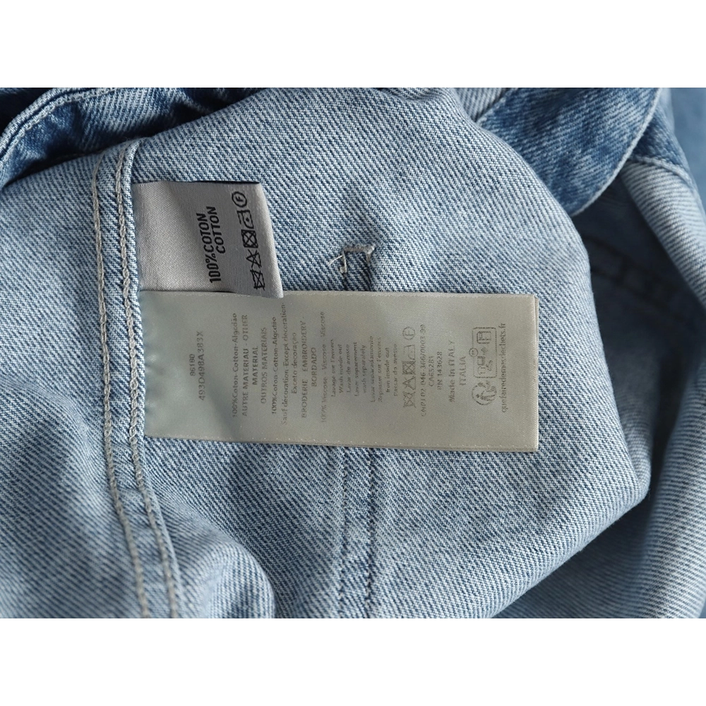 Dior cannage line denim workwear denim jacket,Dior Jacket,Jacket,APPAREL