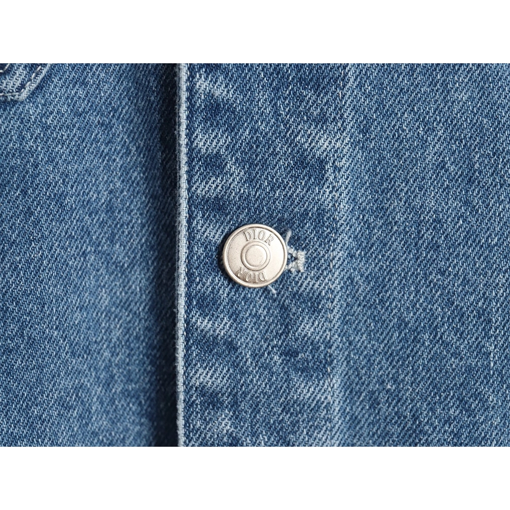 Dior cannage line denim workwear denim jacket,Dior Jacket,Jacket,APPAREL