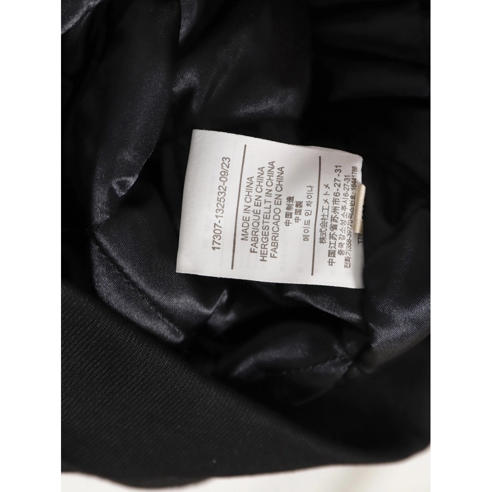 Askyurself scroll embroidered panel baseball jacket,ASKYURSELF Jacket,Jacket,APPAREL