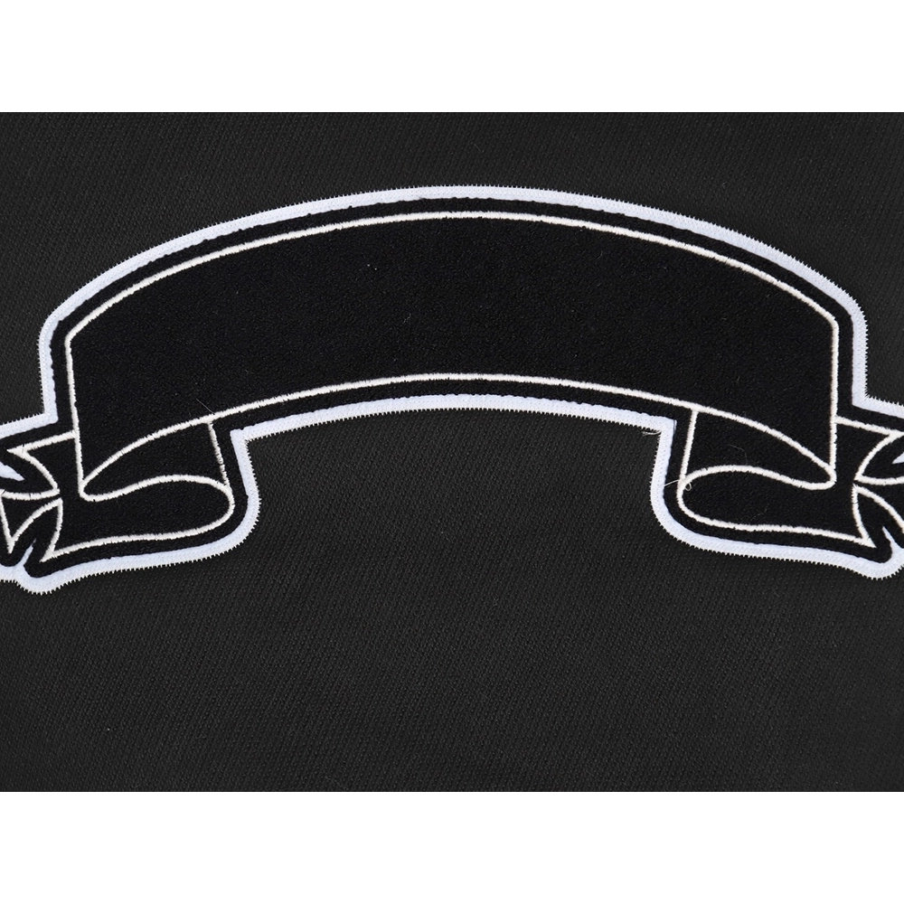 Askyurself scroll embroidered panel baseball jacket,ASKYURSELF Jacket,Jacket,APPAREL