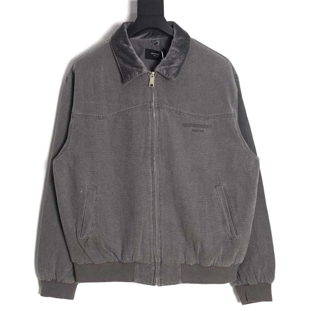 REPRESENT\REPRESENT Santa Fe Batik Classic MultiPocket Washed and Distressed Heavy Duty Work Jacket_CM_1,Represent Jacket,Jacket