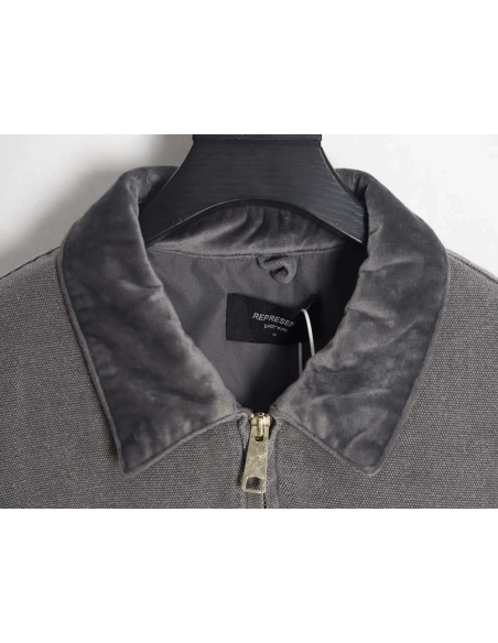 REPRESENT\REPRESENT Santa Fe Batik Classic MultiPocket Washed and Distressed Heavy Duty Work Jacket_CM_1,Represent Jacket,Jacket