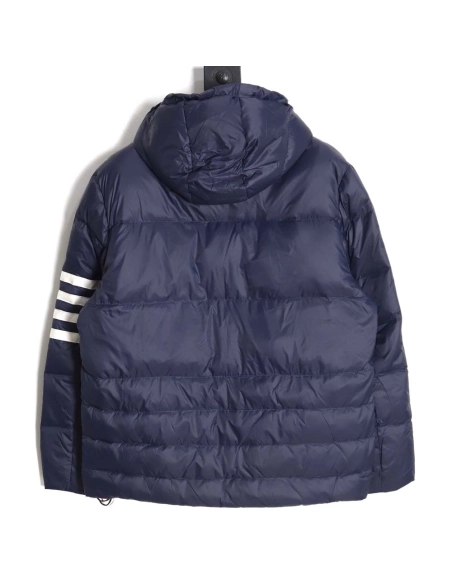 Thom Browne Thom Browne fourstripe short hooded down jacket,Thom Browne Jacket,Jacket,APPAREL