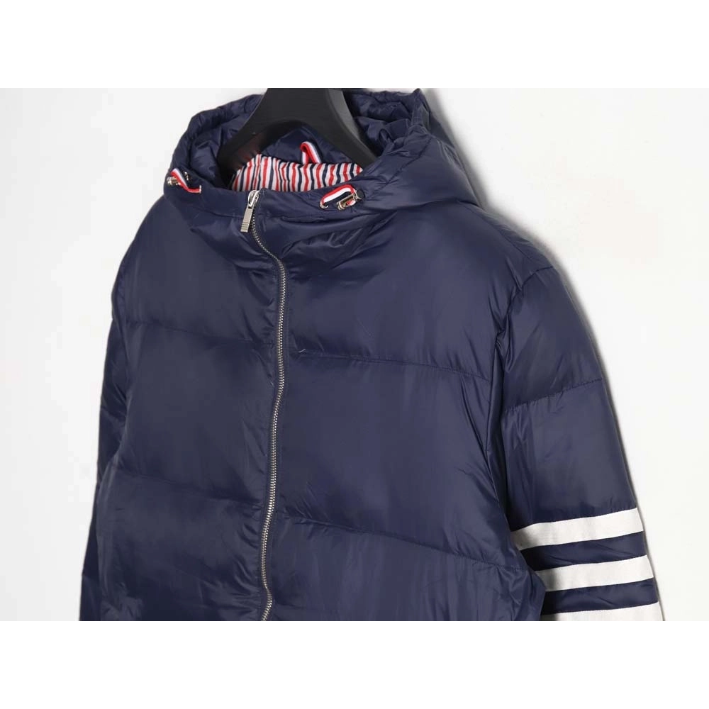 Thom Browne Thom Browne fourstripe short hooded down jacket,Thom Browne Jacket,Jacket,APPAREL