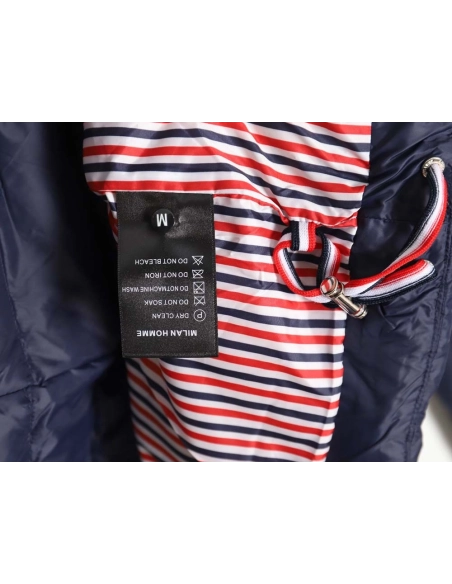 Thom Browne Thom Browne fourstripe short hooded down jacket,Thom Browne Jacket,Jacket,APPAREL