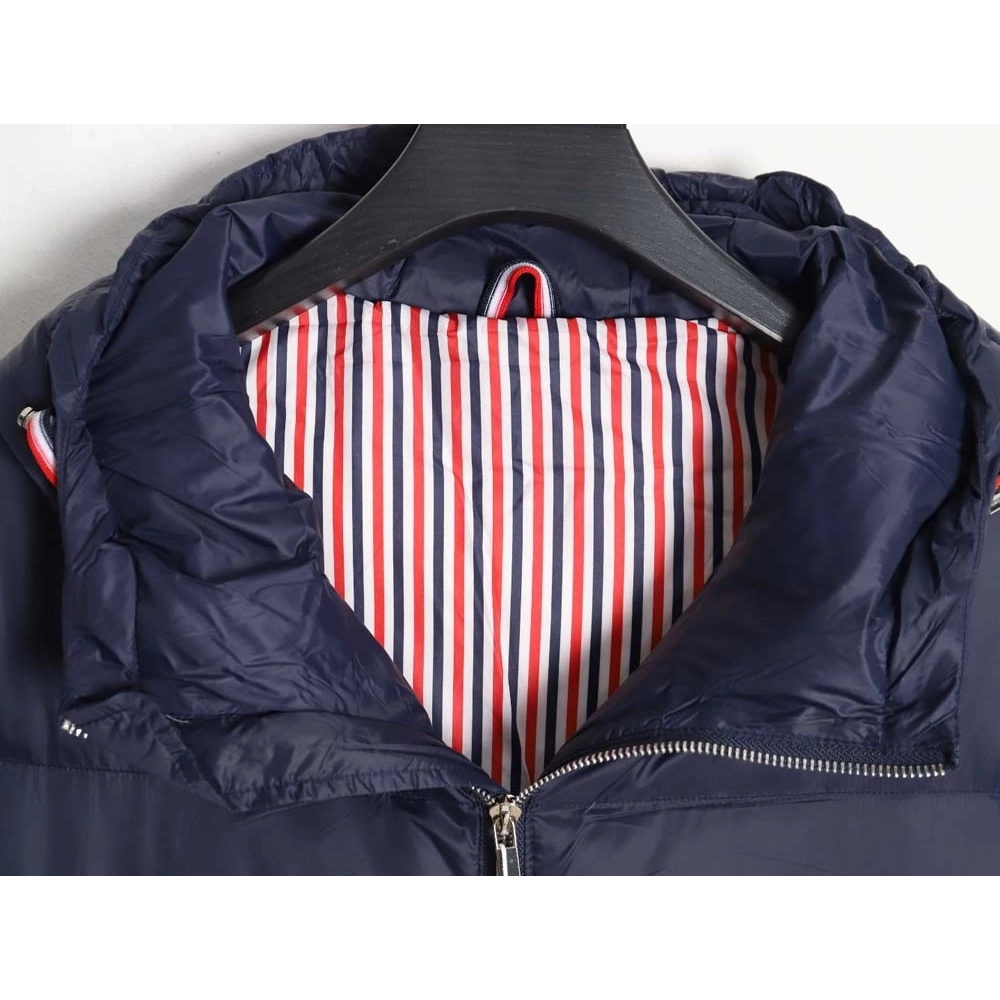 Thom Browne Thom Browne fourstripe short hooded down jacket,Thom Browne Jacket,Jacket,APPAREL