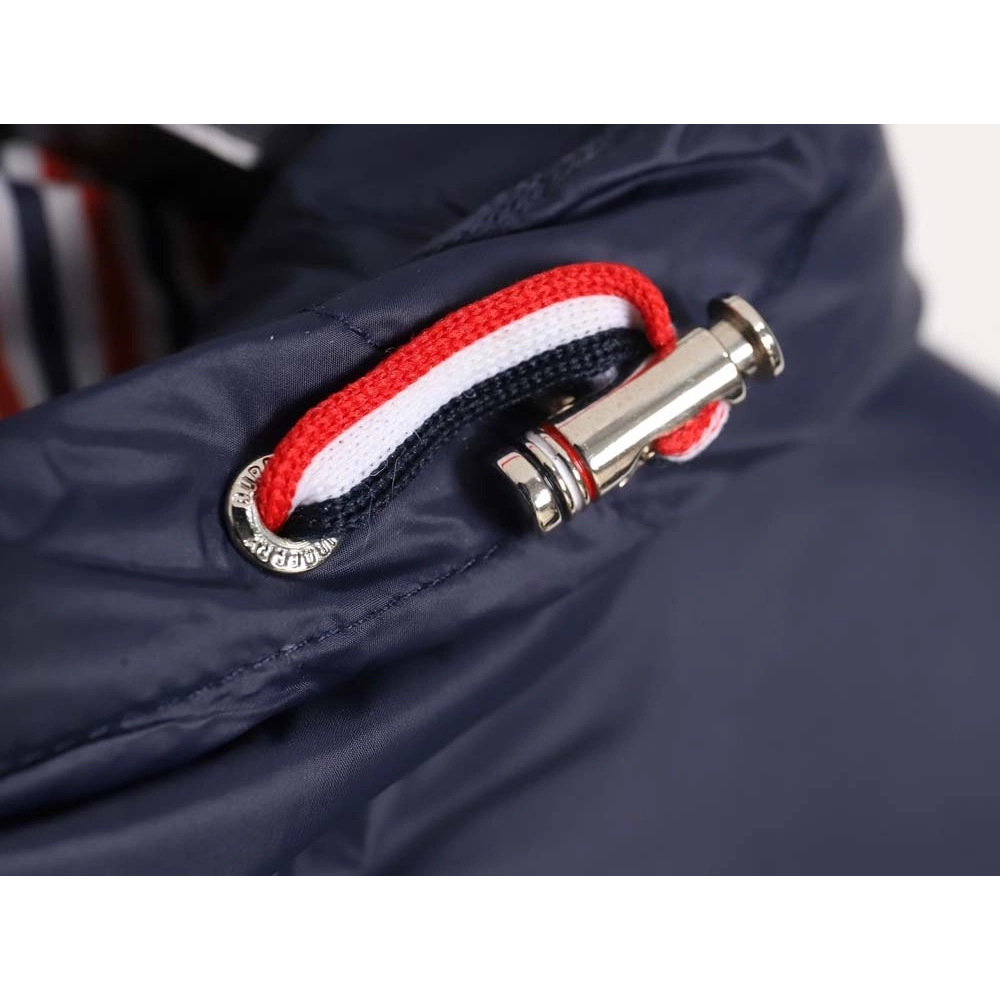 Thom Browne Thom Browne fourstripe short hooded down jacket,Thom Browne Jacket,Jacket,APPAREL