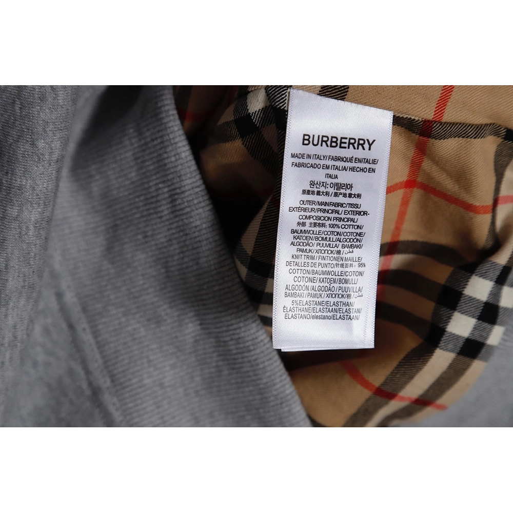 Burberry 23FW embroidered war horse plaid zipper jacket,Burberry Jacket,Jacket,APPAREL