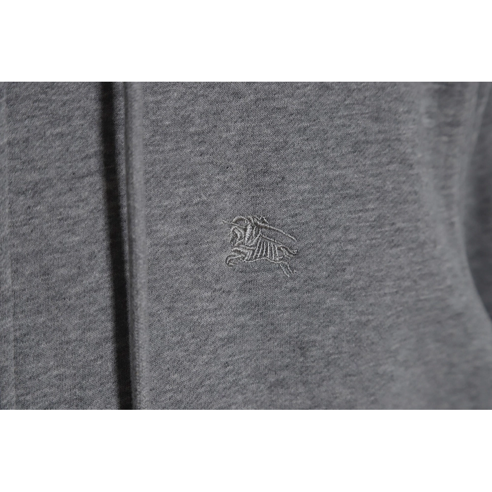 Burberry 23FW embroidered war horse plaid zipper jacket,Burberry Jacket,Jacket,APPAREL