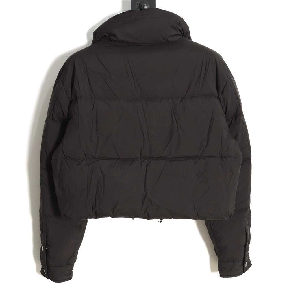 Prada inverted triangle stand collar short down jacket,Prada Jacket,Jacket,APPAREL