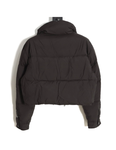Prada inverted triangle stand collar short down jacket,Prada Jacket,Jacket,APPAREL