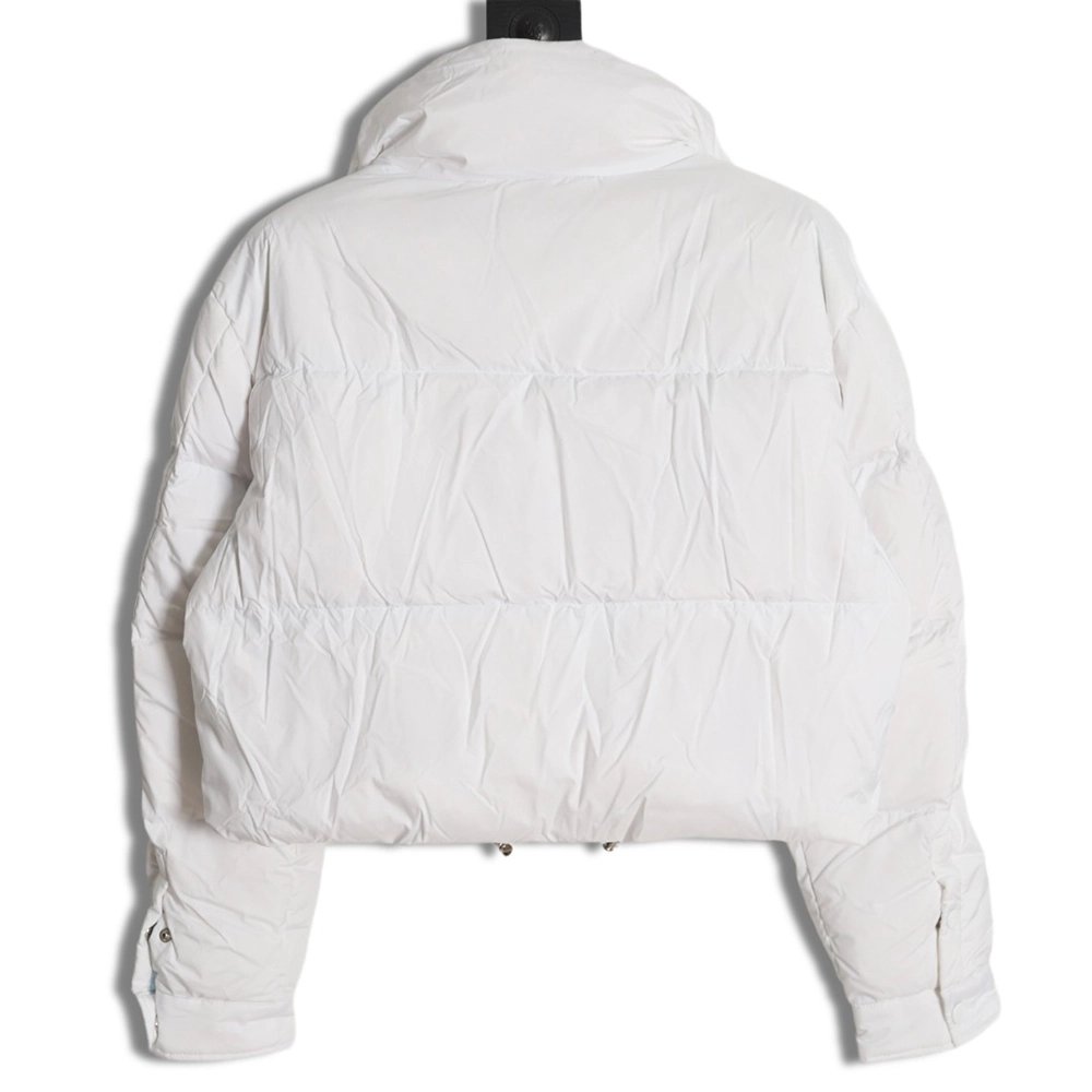 Prada inverted triangle stand collar short down jacket,Prada Jacket,Jacket,APPAREL