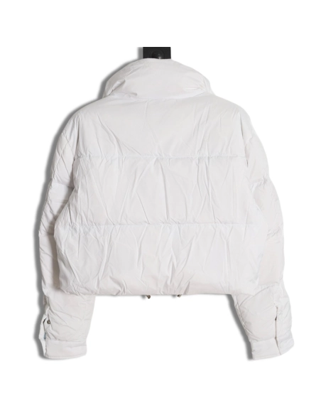 Prada inverted triangle stand collar short down jacket,Prada Jacket,Jacket,APPAREL