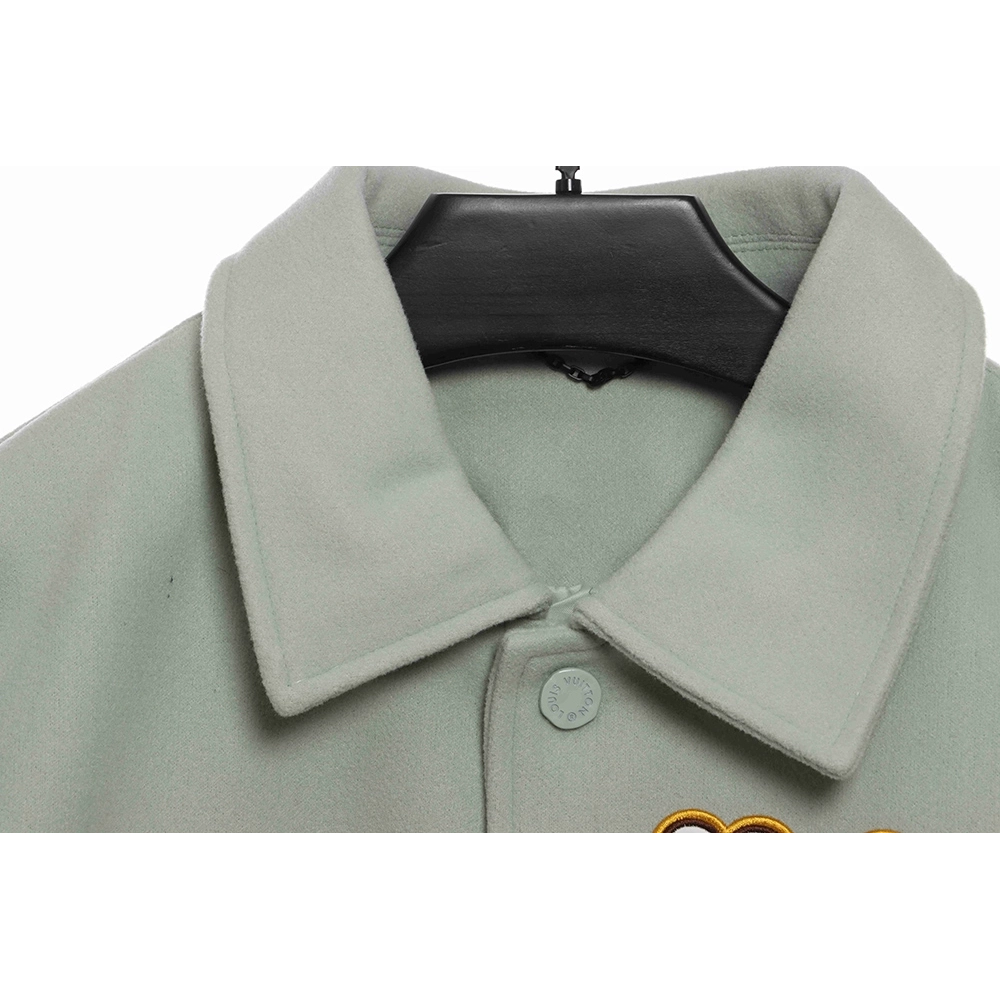 Louis Vuitton devils eye embroidered singlerow baseball jacket,Louis Vuitton Jacket,Jacket,APPAREL