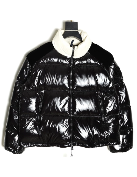 Moncler arm logo logo stand collar quilted short down jacket,Moncler Jacket,Jacket,APPAREL