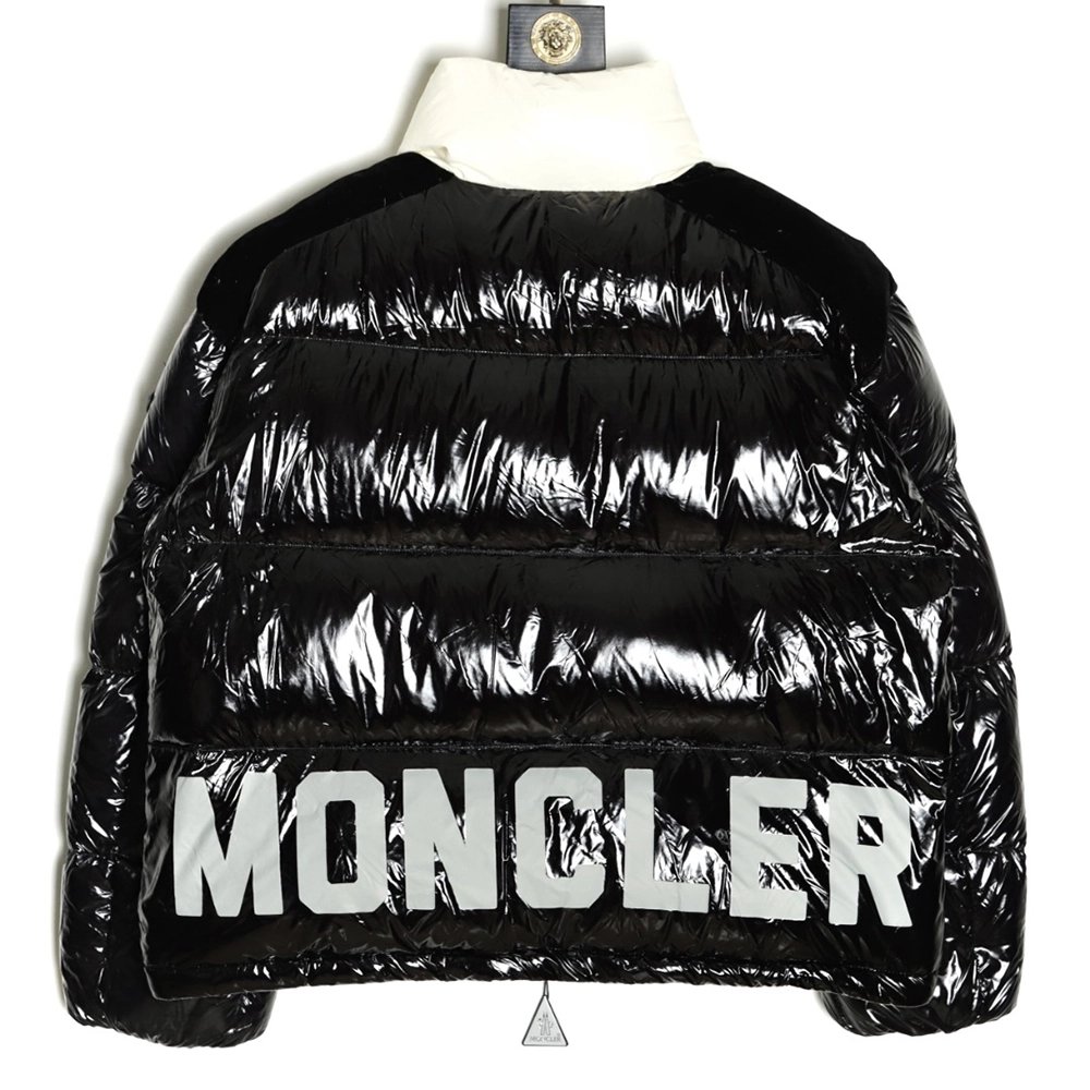 Moncler arm logo logo stand collar quilted short down jacket,Moncler Jacket,Jacket,APPAREL