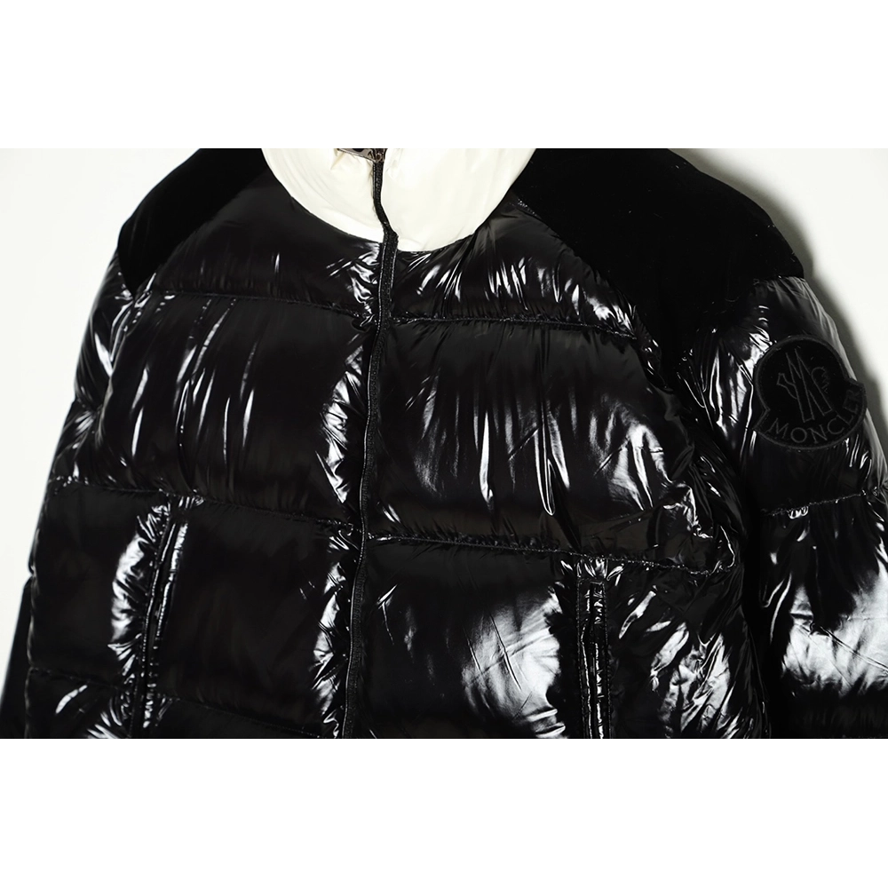 Moncler arm logo logo stand collar quilted short down jacket,Moncler Jacket,Jacket,APPAREL