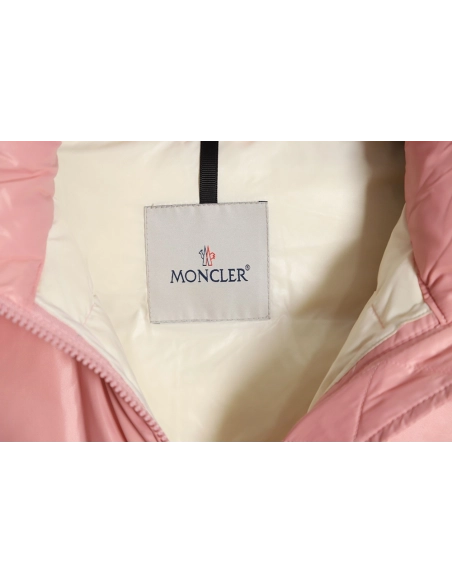 Moncler 23FW Abbaye logo embroidered short down jacket,Moncler Jacket,Jacket,APPAREL