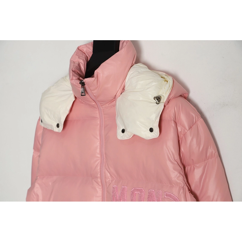 Moncler 23FW Abbaye logo embroidered short down jacket,Moncler Jacket,Jacket,APPAREL