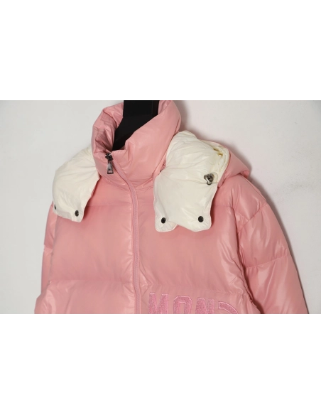 Moncler 23FW Abbaye logo embroidered short down jacket,Moncler Jacket,Jacket,APPAREL