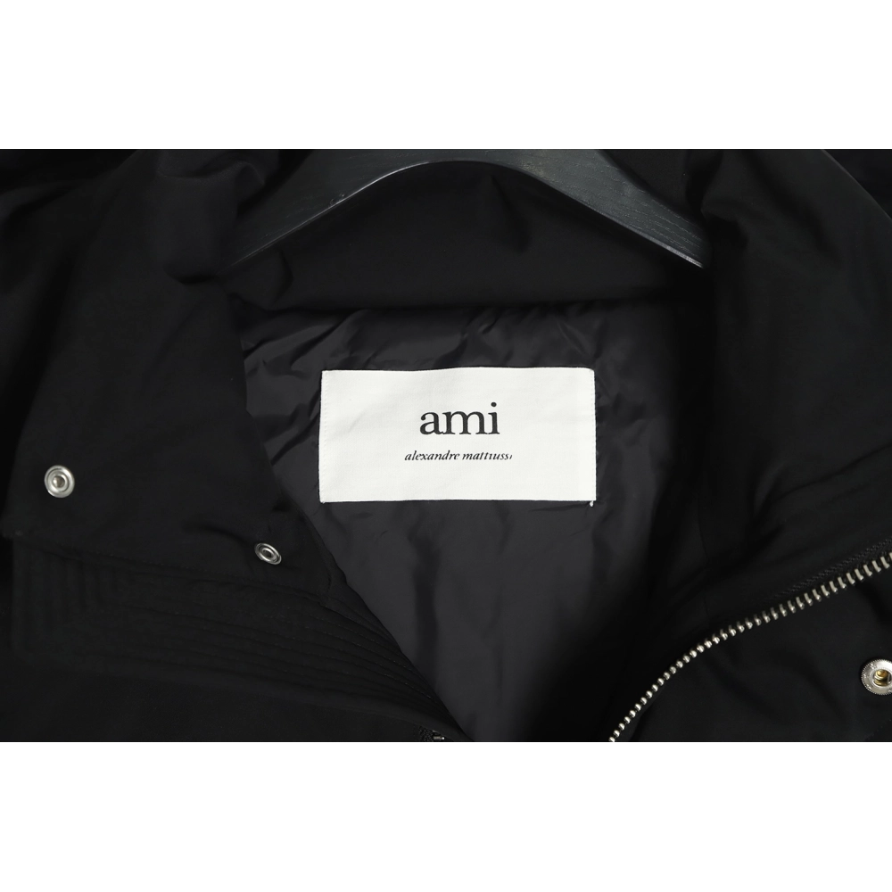AMI PARIS 22SS solid color hooded down jacket TSK2,Ami Jacket,Jacket,APPAREL