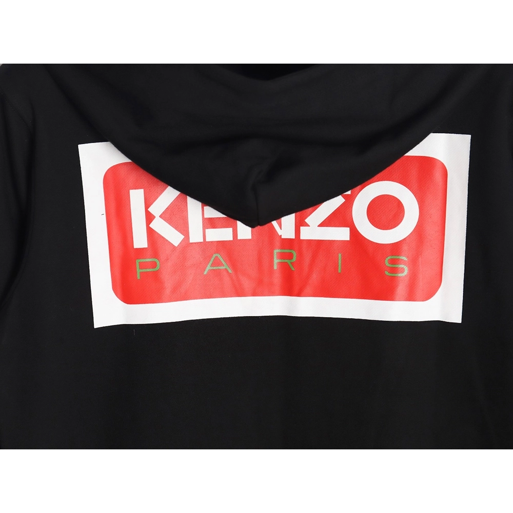 Kenzo square letter logo hooded zipup sweatshirt TSK1,Kenzo Hoodie,Hoodie,APPAREL