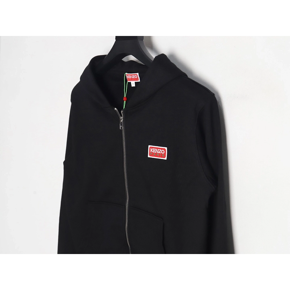 Kenzo square letter logo hooded zipup sweatshirt TSK1,Kenzo Hoodie,Hoodie,APPAREL