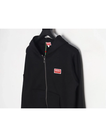 Kenzo square letter logo hooded zipup sweatshirt TSK1,Kenzo Hoodie,Hoodie,APPAREL