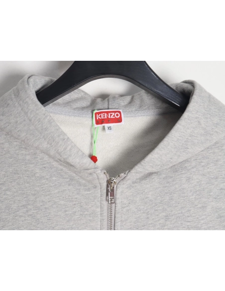 Kenzo square letter logo hooded zipup sweatshirt,Kenzo Hoodie,Hoodie,APPAREL