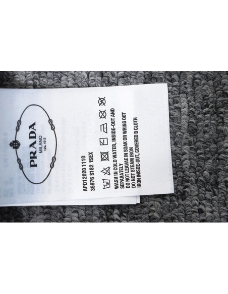 Prada panelled zipup crewneck sweatshirt TSK1,Prada Hoodie,Hoodie,APPAREL