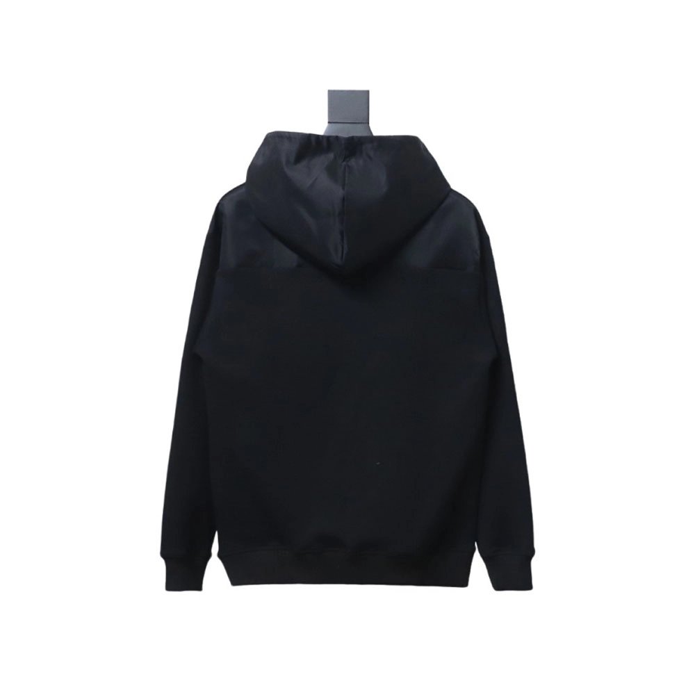 Prada panelled zipup crewneck sweatshirt,Prada Hoodie,Hoodie,APPAREL