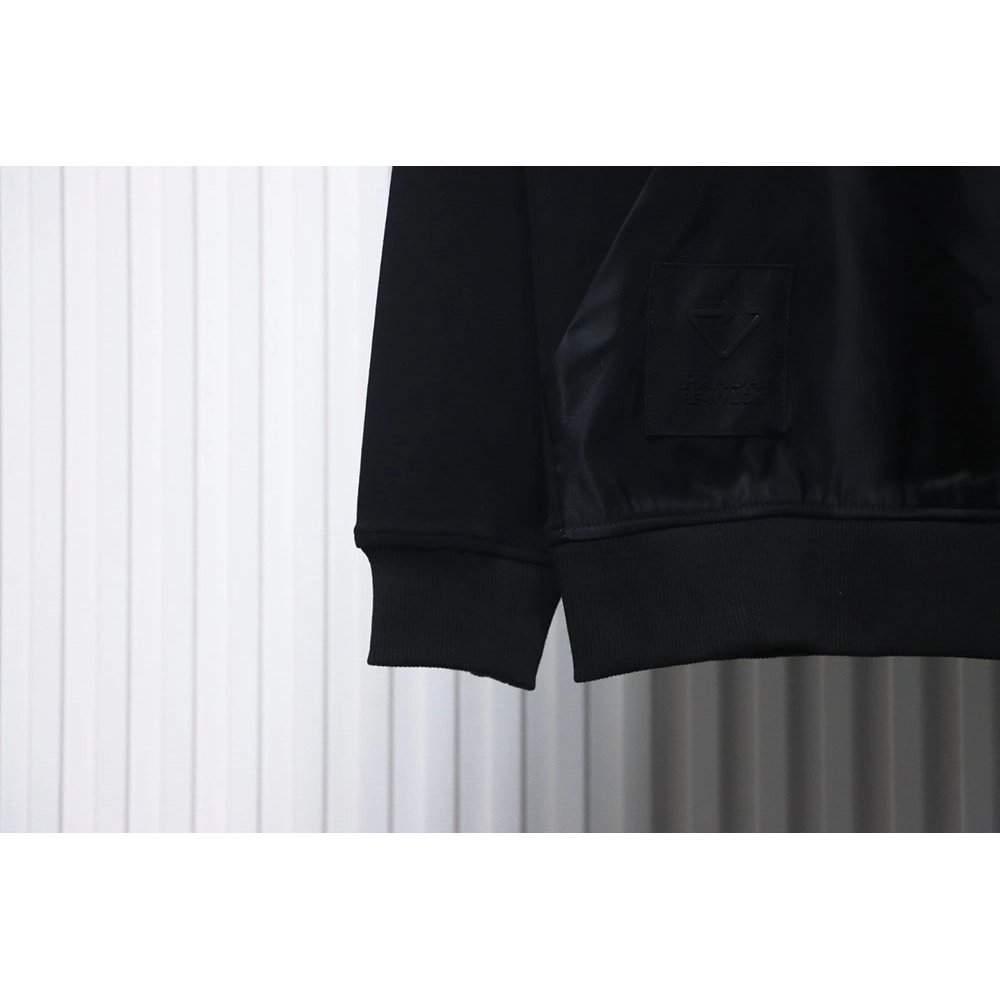 Prada panelled zipup crewneck sweatshirt,Prada Hoodie,Hoodie,APPAREL