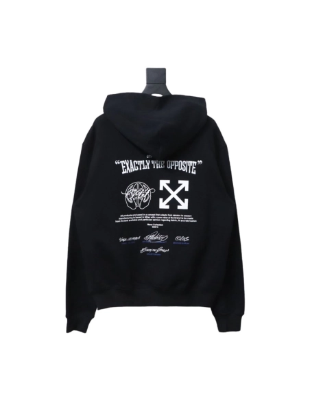 off white blue embroidered hooded sweatshirt letter hoodie,Off White Hoodie,Hoodie,APPAREL
