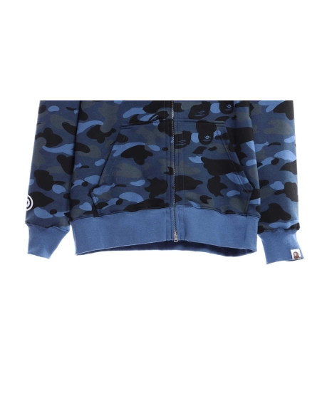 BAPE tiger embroidered zippered doublehooded hoodie,Bape Hoodie,Hoodie,APPAREL