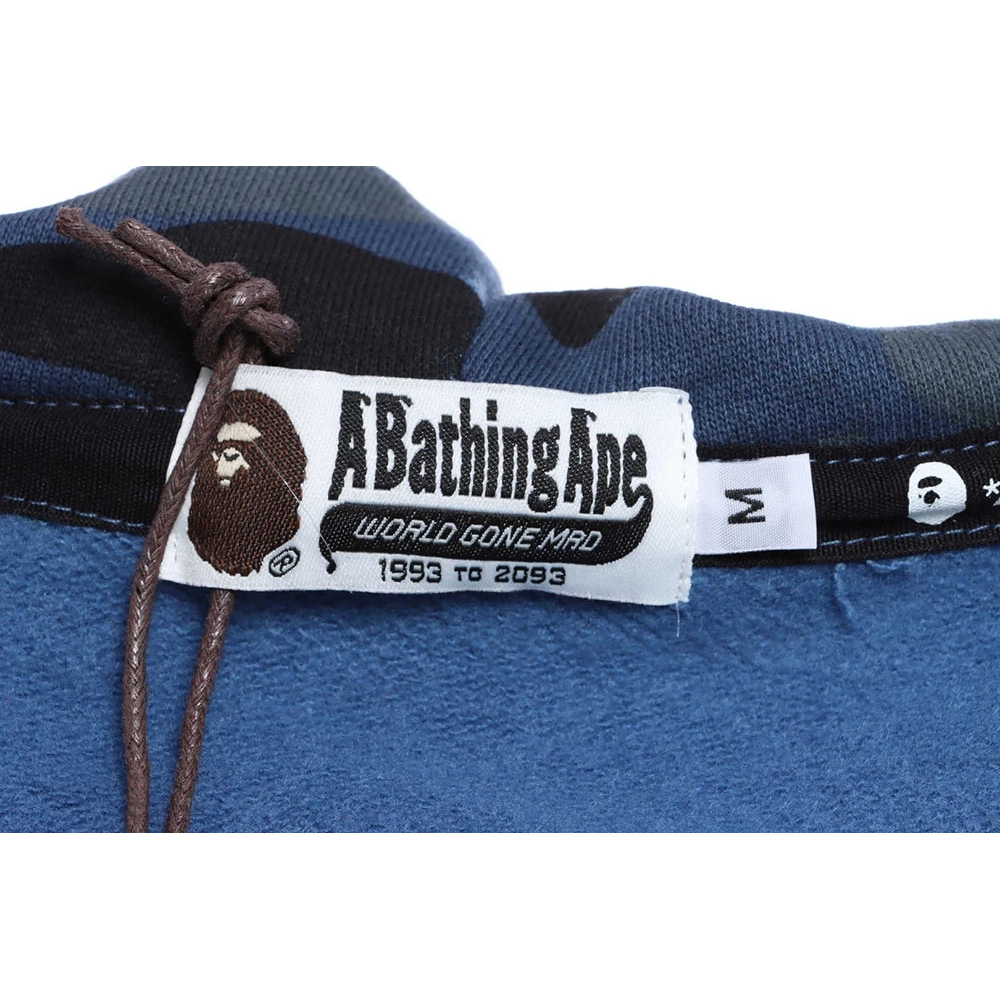BAPE tiger embroidered zippered doublehooded hoodie,Bape Hoodie,Hoodie,APPAREL